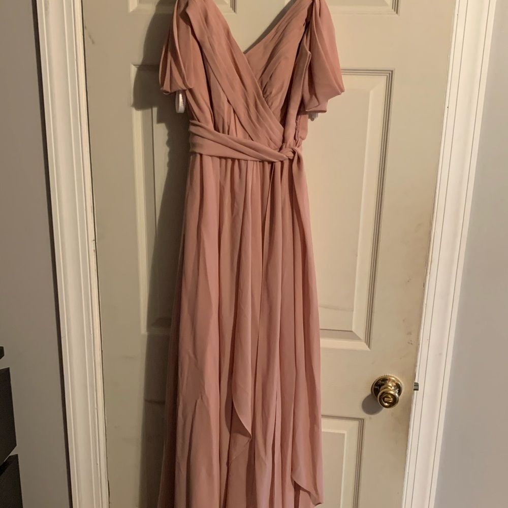 Dusty rose bridesmaid dress